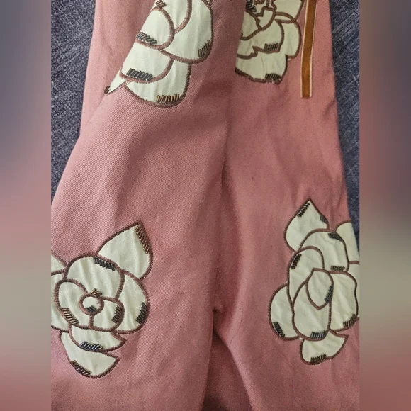 Gorgeous Vintage Beaded Pink Flower Skirt. Large. - Picture 8 of 8